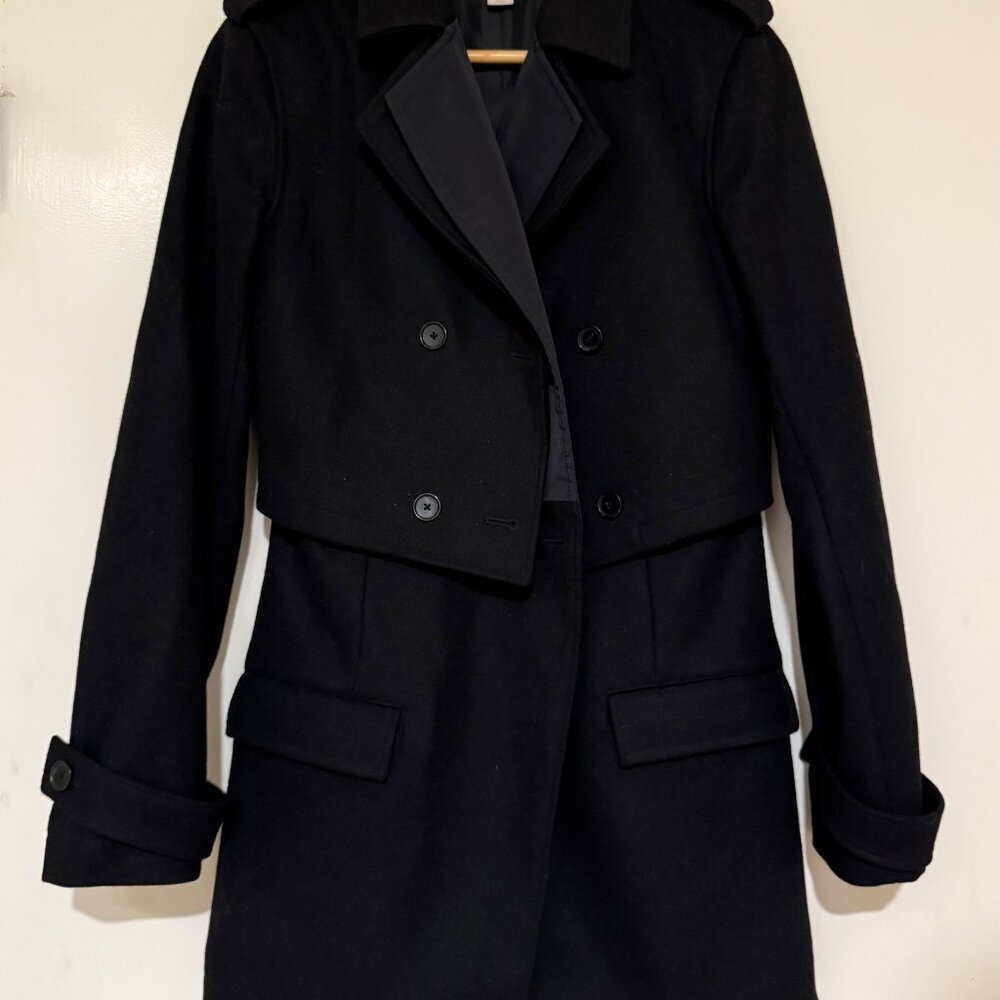 Adidas SLVR Double-Breasted Women's Pea Coat size XS (Like Y3/Y-3)